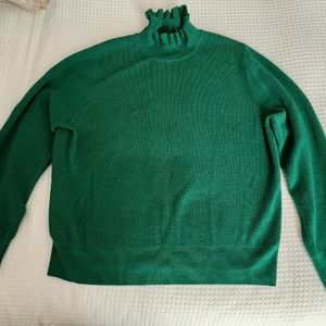 J Crew Ruffleneck Sweater